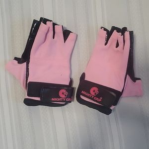 Mighty grip Black and Pink size Large pole grip gloves